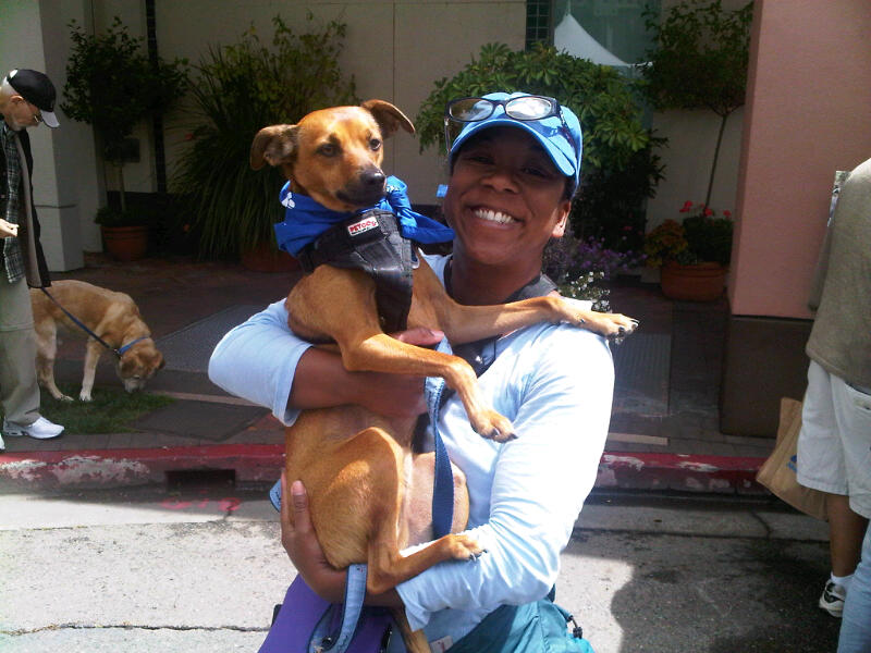 Lovie and Kamala at ARF Paws on Parade charity fundraiser