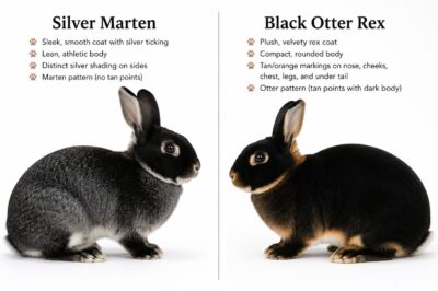 Silver Marten vs Black Otter Rex: How to ID & Decide Which Rabbit Best for You